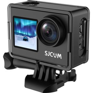 Cámara de Acción SJCAM SJ4000 con Doble Pantalla - Graba en UHD 4K30, Fotos de 16MP, Lente Ultra Anc