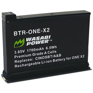 Batería Recargable de Litio-Ion Wasabi Power para Insta360 ONE X2 (No Impermeable) - 1700mAh, 3.85V,