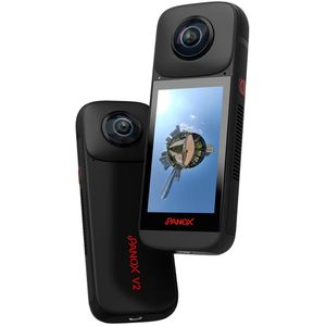 Cámara Vlog 360 Labpano Panox V2 5.7K: Captura 5.7K, Streaming 4K, Estabilización PilotSteady, Panta
