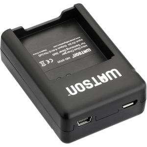 Cargador Mini Duo Watson para Baterías Samsung Gear 360 VR - Carga 2 Baterías EB-BC200ABUGUS, Puerto