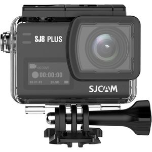 Cámara de Acción SJCAM SJ8 Plus 4K (Negra) - 12MP, Wi-Fi, 100 Min. Batería, 170° FOV, Modo Lento 720