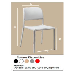 Silla de Polipropileno Johanis color Gris TU MESITA