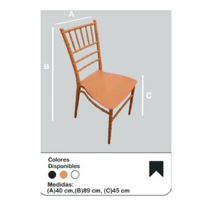 Silla Todo Eventos Rosel color Dorado TU MESITA
