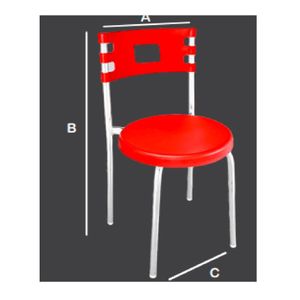 Silla de Comedor Savoy color Rojo TU MESITA