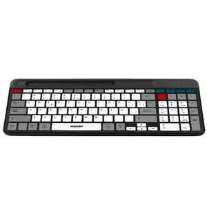 Teclado Micronics Quantum MIC K600 Alámbrico USB Blanco y Gris