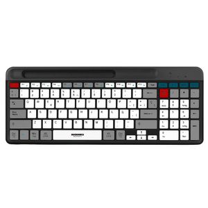Teclado Micronics Quantum MIC K600 Alámbrico USB Blanco y Gris