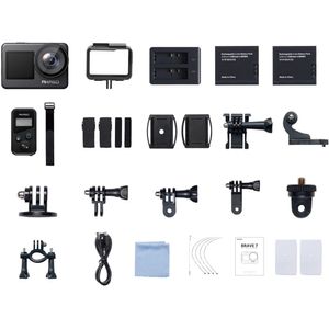 Cámara de Acción AKASO Brave 7 con Micrófono: Graba en 4K, Zoom 3x, Estabilización de Imagen y Resis