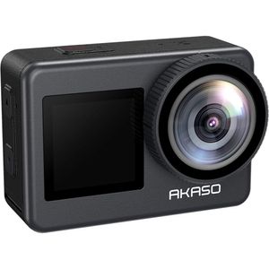 Cámara de Acción AKASO Brave 7 con Power Pack: Graba en 4K, Zoom 3x, Estabilización de Imagen y Resi