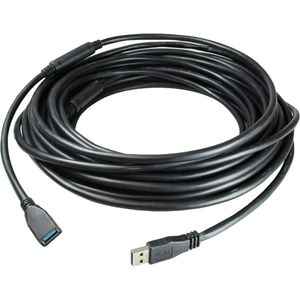 Cable de Extensión Activo USB-A 3.2 Gen 1 Macho a Hembra de 35' con Refuerzo - Conectores USB-A Mach