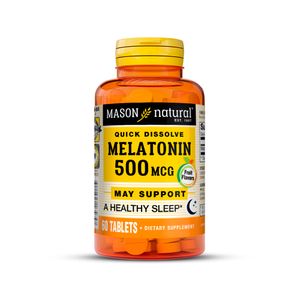 Vitamina Melatonin 500 Mcg X 60 Tabletas Sublingual Mason