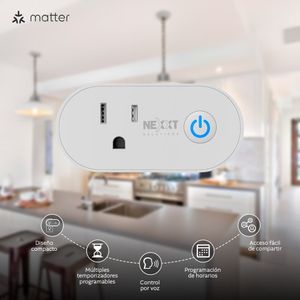 Enchufe inteligente Nexxt Nhp-S611m 1 toma, 110-220V, blanco