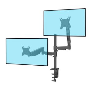 Rack 2 Monitores 19 a 32 Pulgadas Expo Rack MDR1332 Soporte de Escritorio Sistema Mechanical Spring