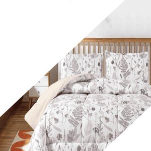 Set de Edredon 2pz Piel c/ Carnero Venezia 100% calidad de 5 Piezas G - 1