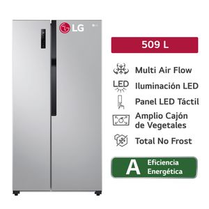 Refrigeradora LG 509L No Frost LS51BPP Plateado