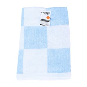 Toalla 100% Algodón Azul/blanco 70x140cm Orange