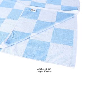 Toalla 100% Algodón Azul/blanco 70x140cm Orange