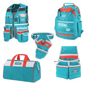 Combo Mochila + Chaleco + Porta Taladro + Porta Herramientas Total TOS23090