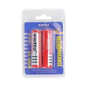 Baterías Recargables- 18650 4.2v 3500mah Litio Ewtto - Ew-18650