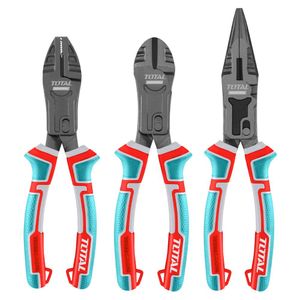 Set de Alicates Universal Corte y Punta Industrial Total THT2CK231S