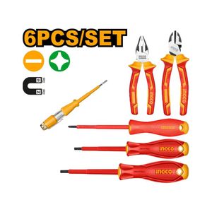 Set de 6 Herramientas Aisladas 1000v Ingco HKIST3061