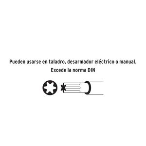 Juego de 7 Puntas Torx Combinadas largo 1'' Truper 17795