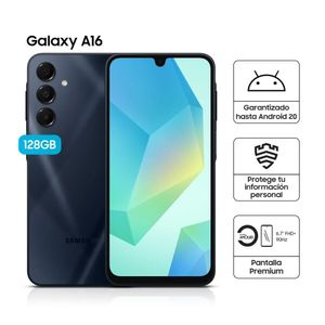 Celular Samsung Galaxy A16 4GB RAM 128GB Negro + Cargador