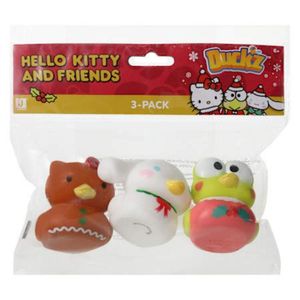 Packx3 patitos navideños de Hello Kitty y sus amigos