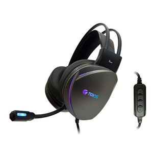 Auriculares Gamer Teros Te-8170n 7.1 Con Micrófono Usb Rgb