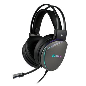 Auriculares Gamer Teros Te-8170n 7.1 Con Micrófono Usb Rgb