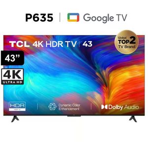 Televisor TCL 43 UHD 4K LED Smart Tv - Google TV 43P635