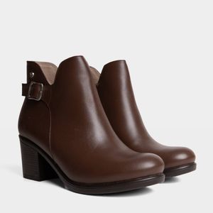 Botines De Vestir Top Model Mujeres Tmo-Mh0036 Cuero