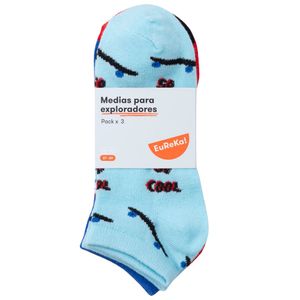 Medias Pack x 3 Mod7 Teen Niño EUREKA