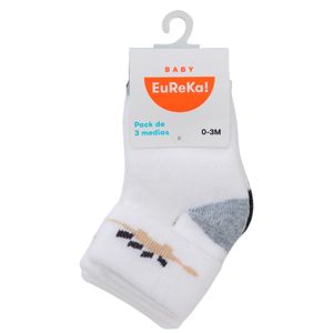 Medias Pack x3 Mod1 Bebé Niño BABY EUREKA