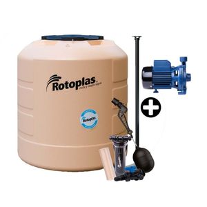 COMBO Tanque de Agua Arena Rotoplas Plus 1100 litros + Kit de Accesorios + Electrobomba Centrífuga Werken 1 HP 100L/min Metal