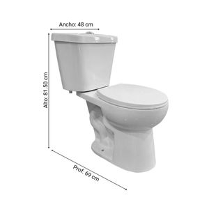 COMBO Taza + Tanque + Asiento Orange Gamma Blanco + Lavatorio Omega blanco