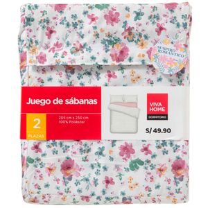 Sábanas VIVA HOME 2 Plazas Suspiro Romántico D4