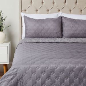 Cubrecama OI25 Pinsonic Sherpa Gris 2 Plazas