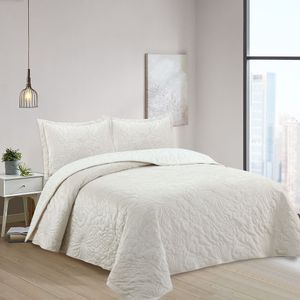 Cubrecama OI25 Velvet Sherpa Beige 1.5 Plazas