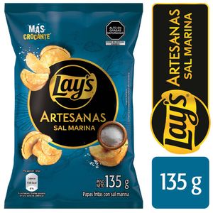 Papas LAY'S Artesanas Sal Marina Bolsa 135g