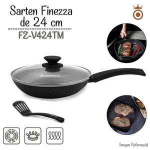 Sarten Finezza Ultragranito de 24 cm con Tapa 3 Piezas FZ-V424TM