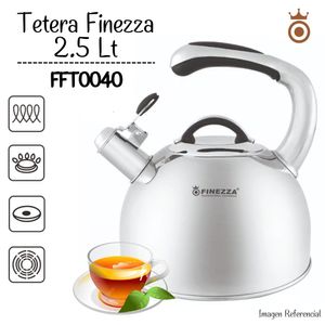 Tetera Finezza De Acero Inoxidable de 2.5 Lts - FF-T0040