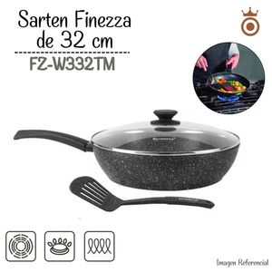 Sarten Finezza Ultragranito de 32 cm con Tapa 3 Piezas FZ-W332TM