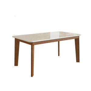 Juego de Comedor 2020 Home 1.60X0.90  Canela/Off White 6 Sillas Canela / Cacao