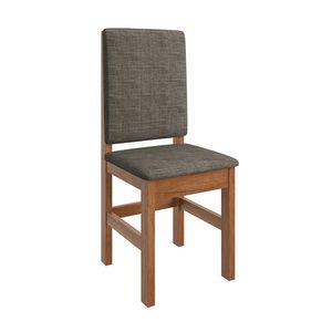 Juego de Comedor 2020 Home 1.60X0.90  Canela/Off White 6 Sillas Canela / Linho