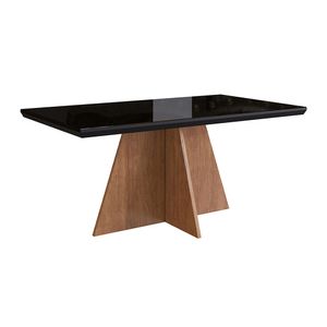 Juego de Comedor 2020 Home 1.60X0.90 Canela/Negro 6 Sillas Canela / Cacao