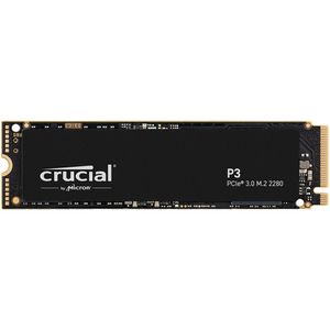 Crucial 500GB P3 NVMe PCIe 3.0 M.2 SSD Interno - 3500 MB/s Lectura, 1900 MB/s Escritura, Soporte SMA