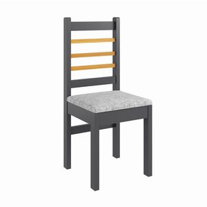 Juego de Comedor 2020 Home 1.14X0.84 Gris/Natural 4 Sillas