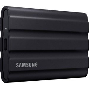 Samsung 1TB T7 Shield SSD Portátil (Negro) - Almacenamiento Rápido, Resistente y Seguro con USB 3.2,