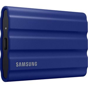 Samsung 1TB T7 Shield SSD Portátil (Azul) - 1TB, USB 3.2 Gen 2, PCIe NVMe, Velocidades de Lectura ha