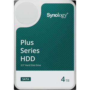 Synology 4TB HAT3300 Plus Serie SATA III 3.5" HDD Interno NAS - 5400 rpm, 256MB Caché, 202 MB/s, 1 M